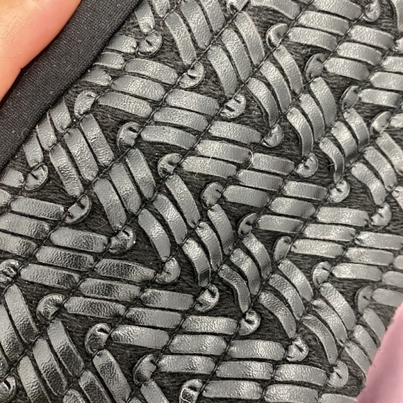 Bebe Halter Crop Top with Vegan Leather trim - Medium - Picture 13 of 15